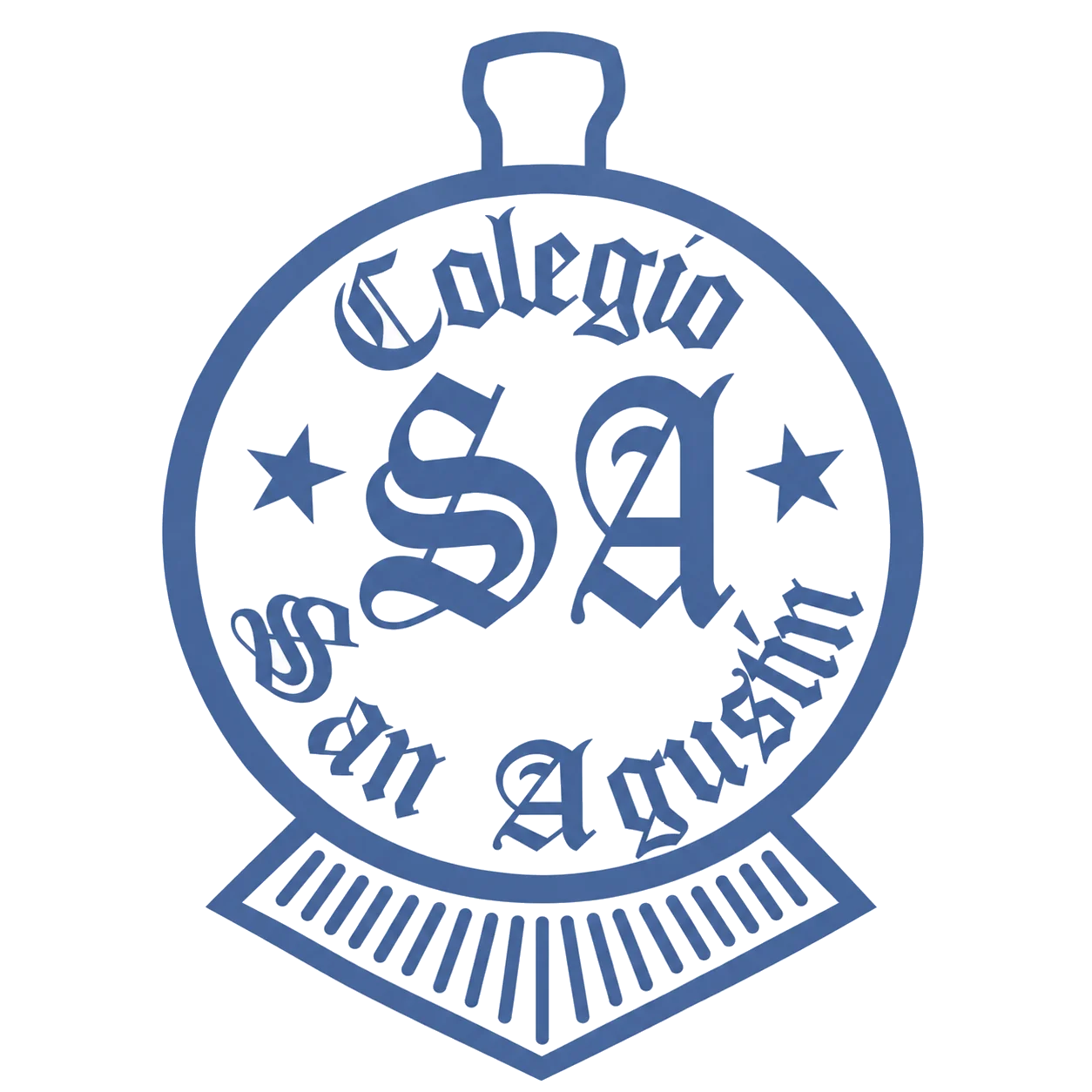 Insignia institucional del Colegio San Agustín